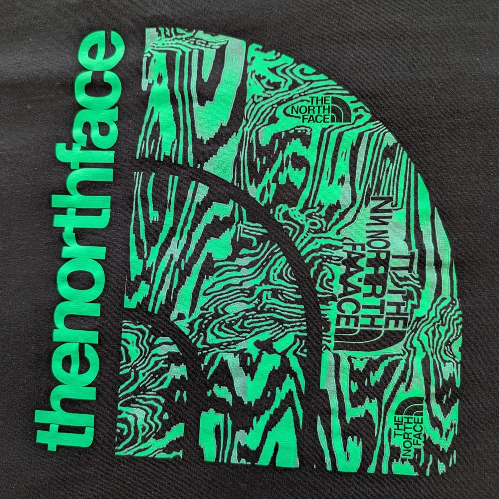 The North Face Black T-Shirt with Green Graphic